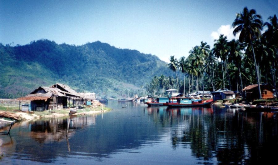 Fishing Village near Sibolga on the West Coast of Sumatra