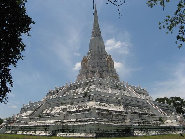 Golden Mount Chedi at Wat Phu Khao Thong in Ayutthaya