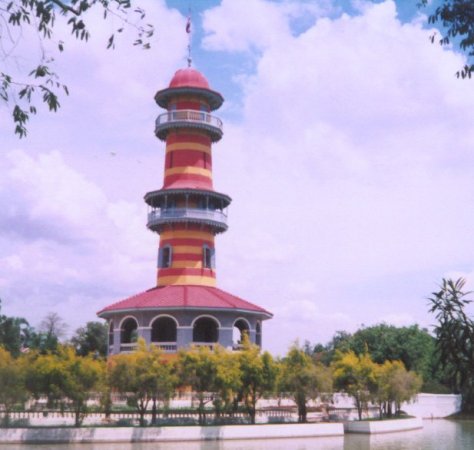 Ho (Tower ) Withun Thasana ( The Sages Lookout ) at Bang Pa In near Ayutthaya