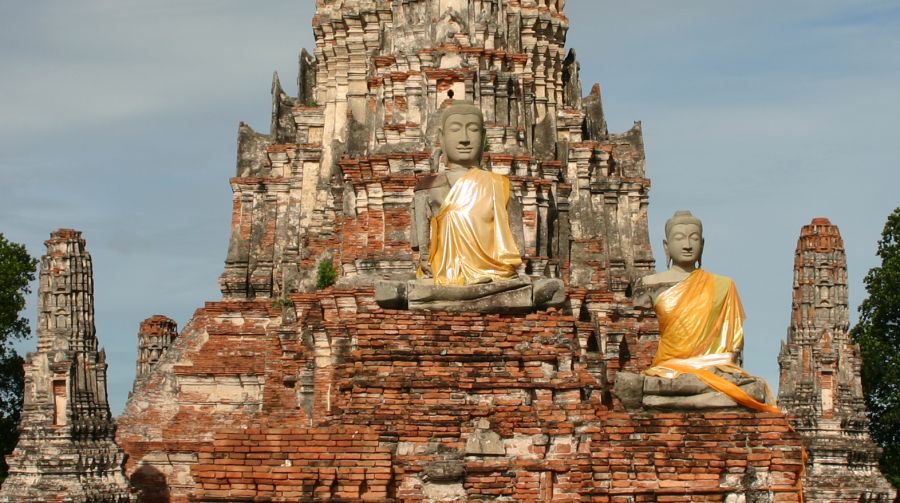 Buddha Images at Wat Chaiwatthanaram at Ayutthaya