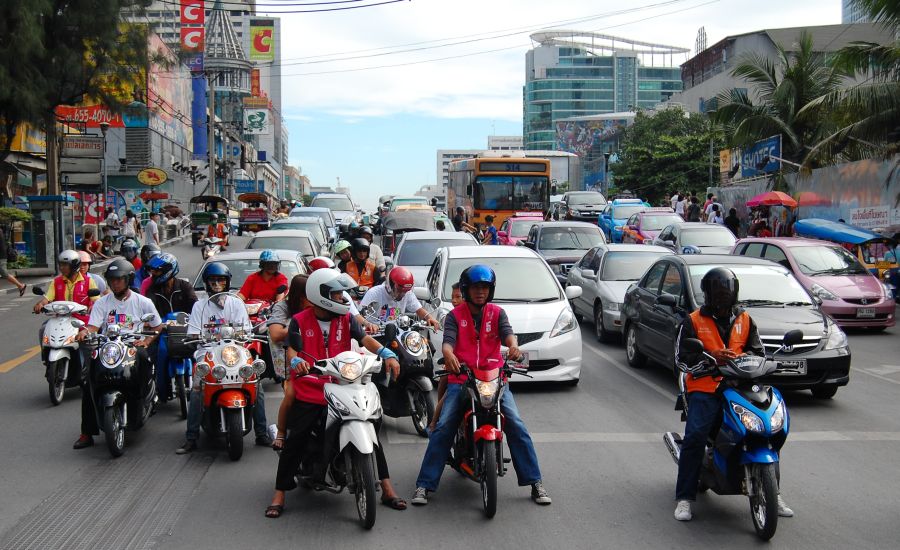 Traffic congestion in Bangkok