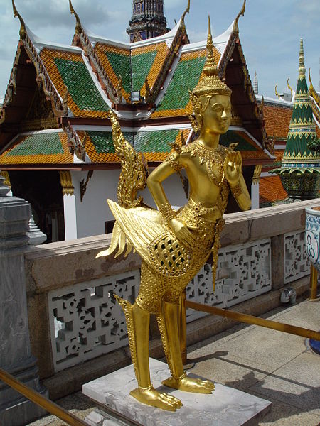 Statue of Mythological creature in the Grand Palace in Bangkok
