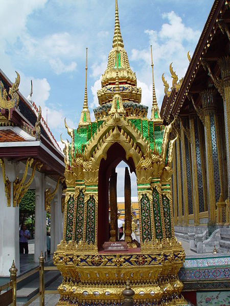 Shrine in Wat Phra Kaew ( Temple of the Emerald Buddha ) in Bangkok