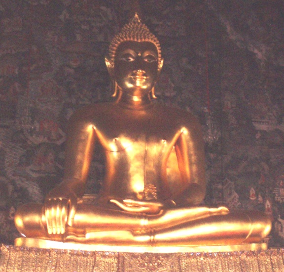 Buddha Image in Wat Suthat in Bangkok