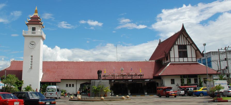 Railway Station in Chiang Mai in northern Thailand