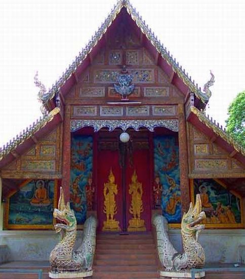 Wat Chiang Yuen in Chiang Mai in northern Thailand