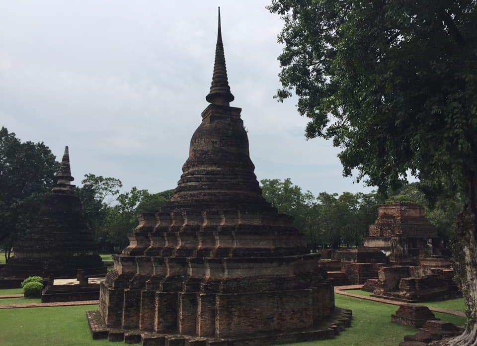 Chedi at Sukhothai Historical Park in Northern Thailand