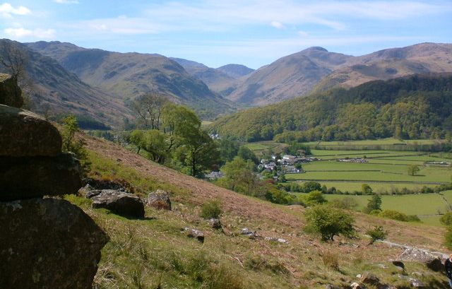 Borrowdale in The Lake District of NW England
