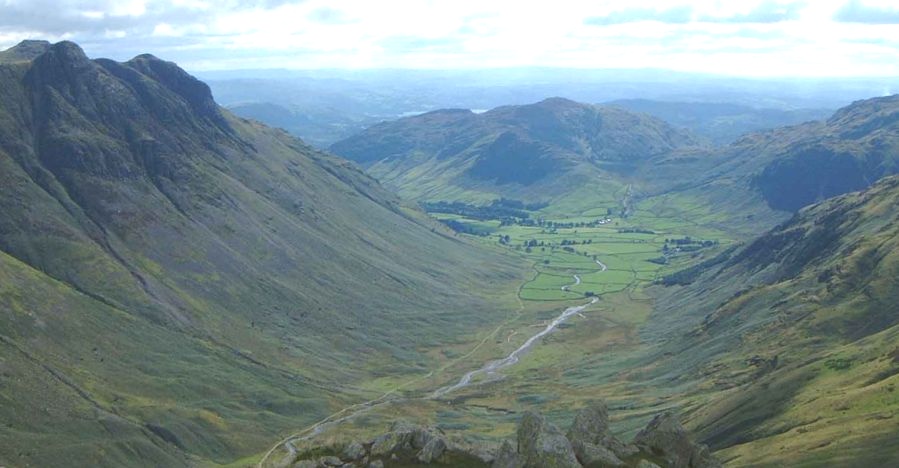 Great Langdale in The Lake District of NW England