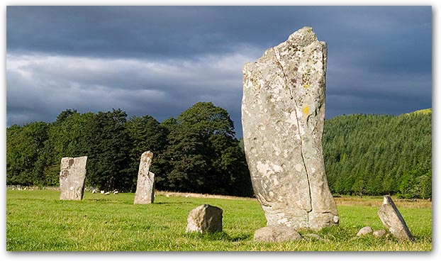 Nether Largie Stone at Kilmartin Glen in Scotland