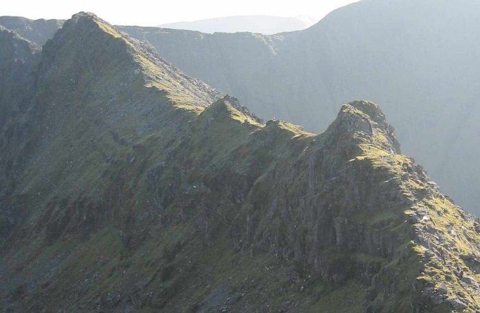 Carrauntoohil - Beenkeragh ridge in Macgillycuddy Reeks in SW Ireland