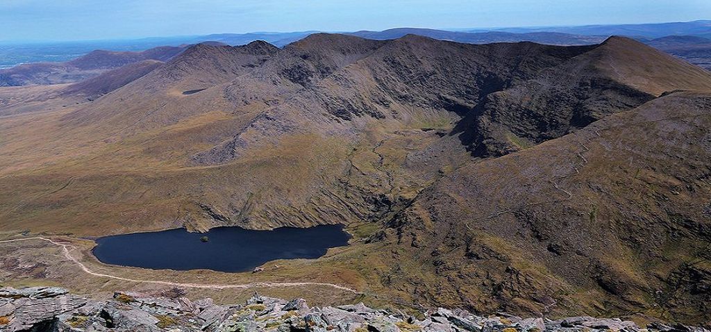 Macgillycuddy Reeks - the Largest and Highest Mountain Range in Ireland