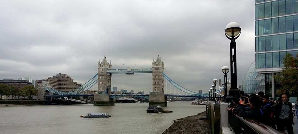 Tower Bridge across River Thames in London