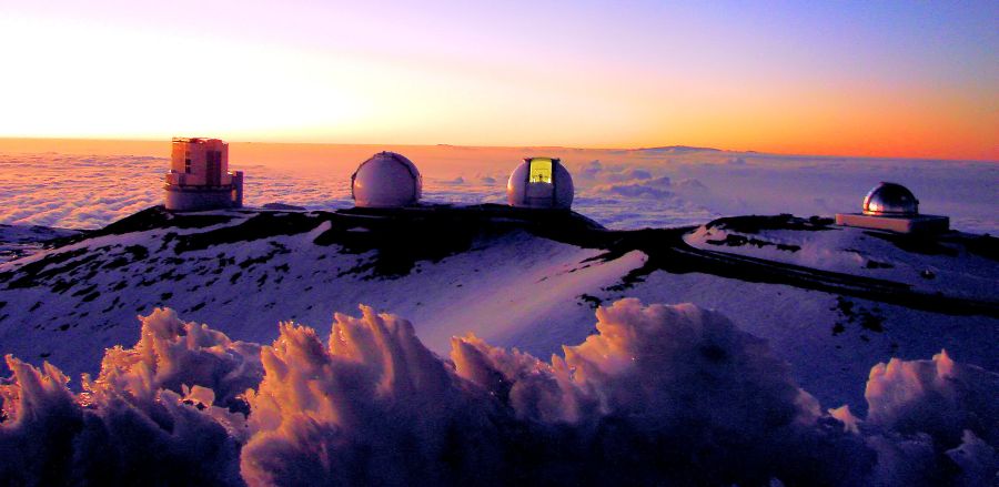 Observatories on Summit of Mauna Kea