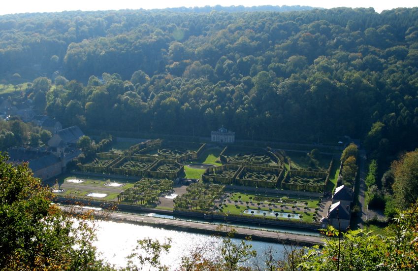 Freyr Castle and Gardens seen from the Rocks