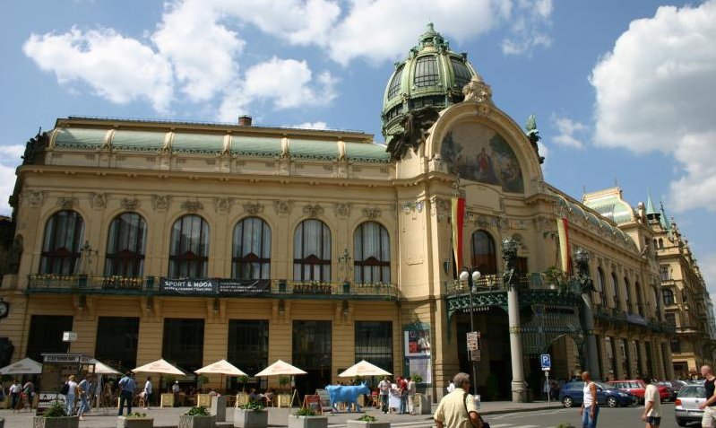 Star Mesto ( Municipal House ) in Prague in Czech Republic