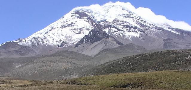 Chimborazo - 6310 metres - highest mountain in Ecuador