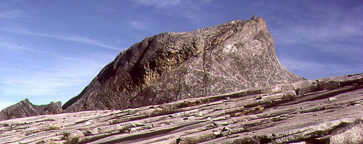 Summit of Mount Kinabalu ( 4101 metres ) in Sabah, East Malaysia - the highest mountain in SE Asia