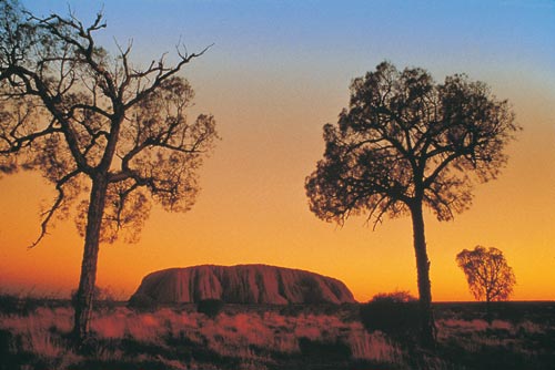 Sunset at Uluru ( Ayers Rock ), Australia