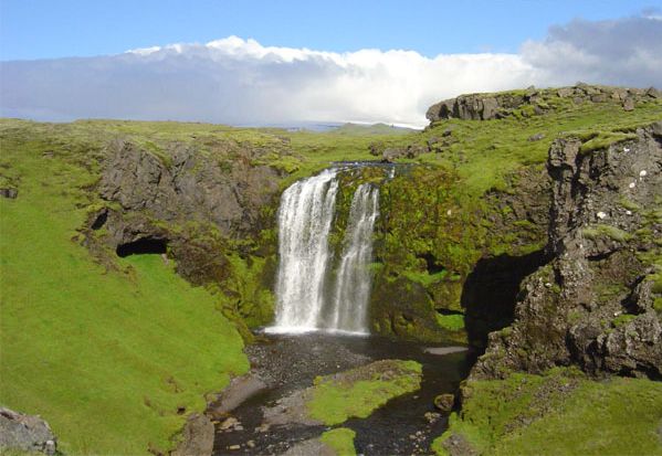 Skoga Falls in Iceland