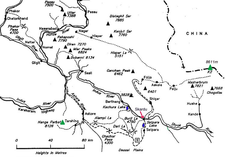 Chogolisa location map