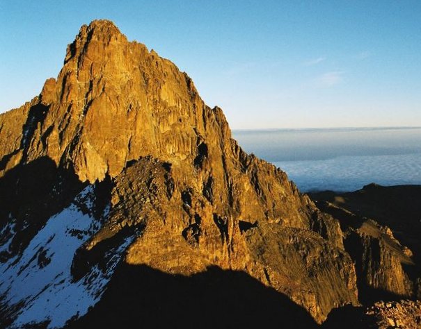 Mount Kenya in East Africa
