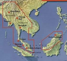 Road Travel Map: SE Asia