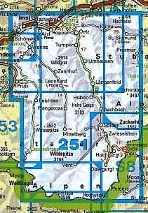 Otztal, Wildspitze - Map