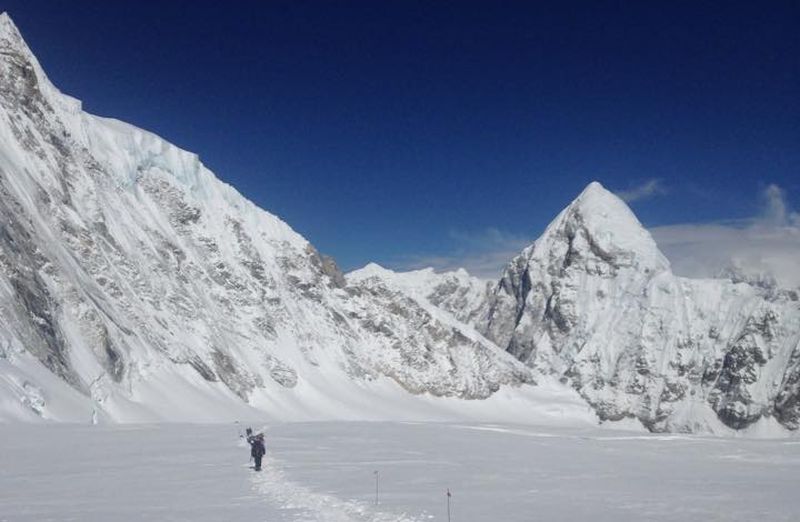 Western Cwym - normal approach to Everest from Nepal side