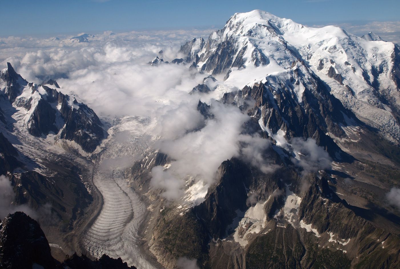 Mer de Glace and Mont Blanc