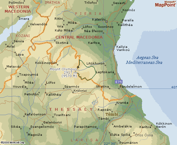 mount olympus map