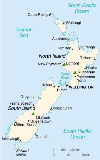 capital of new zealand map Maps Of New Zealand Auckland Wellington The Capital City capital of new zealand map