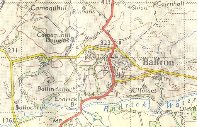 Map of Balfron area