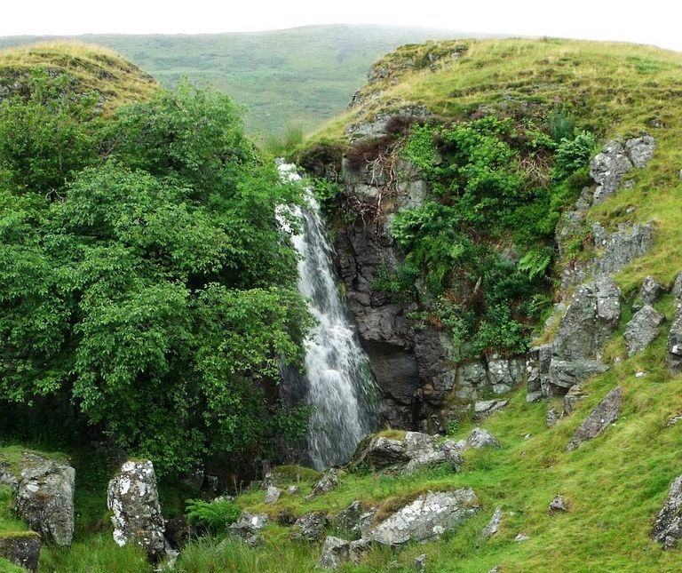 Waterfall on Banton Burn in Kilsyth Hills