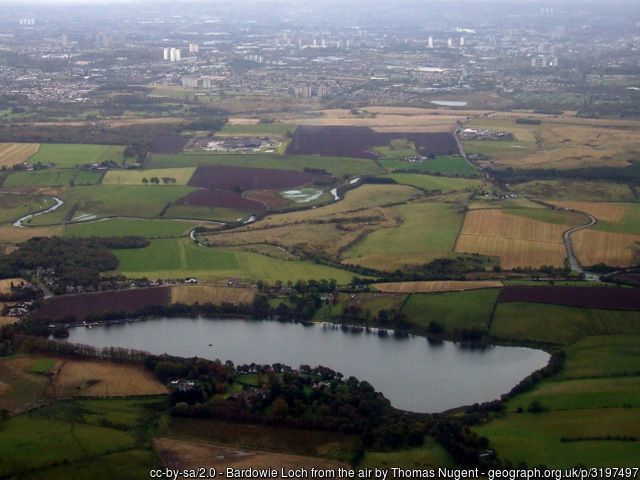 Bardowie Loch aerial view