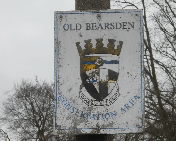 Sign in Conservation Area of Old Bearsden