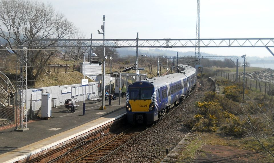 Railway station at Craigendoran on the Firth of Clyde