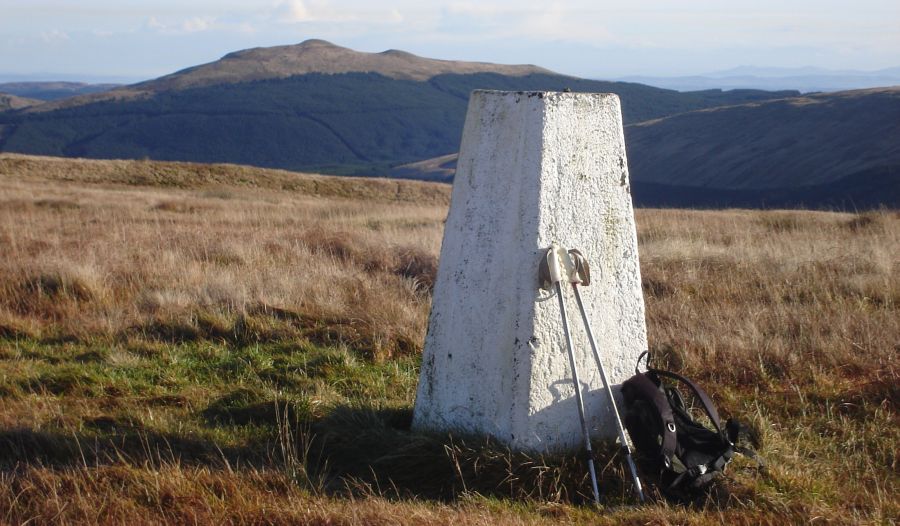 Meikle Bin from Trig Point at Holehead on the Campsie Fells