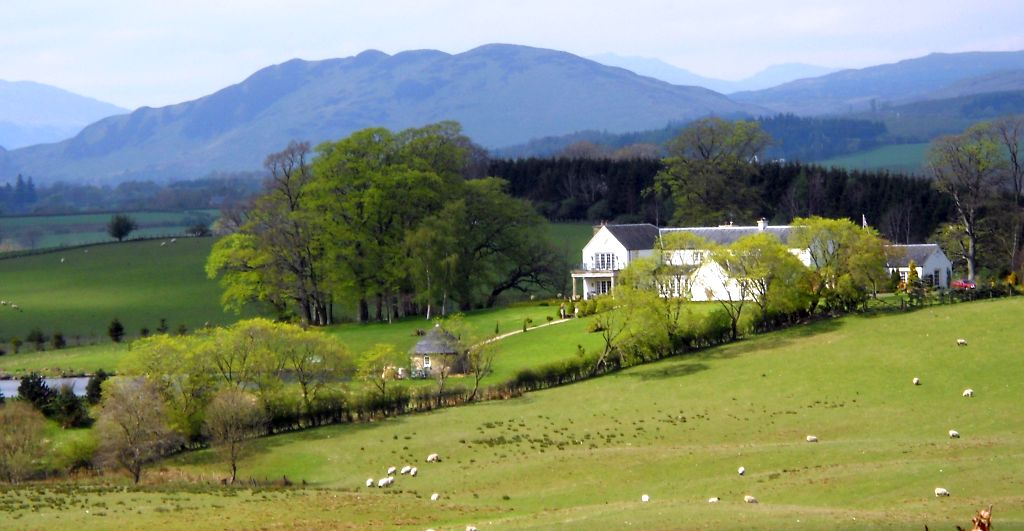 Conic Hill and Carbeth Home Farm from Drumtian Road