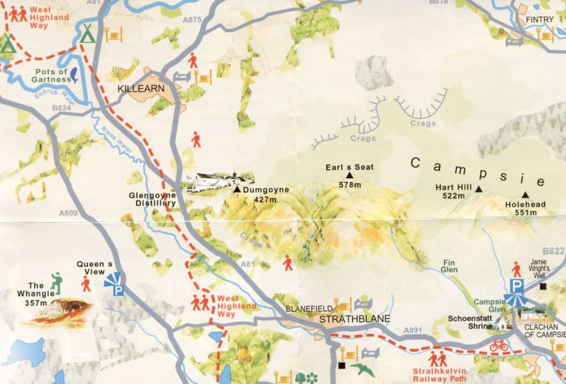 Map of the West Highland Way
