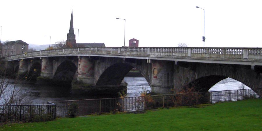 Bridge across River Leven in Dumbarton