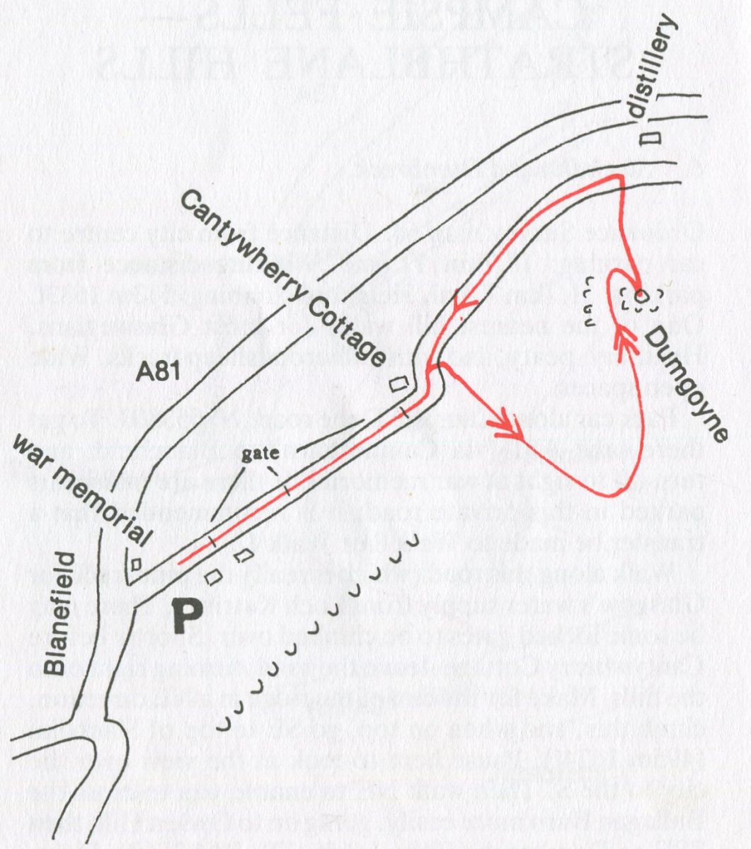 Route Map of Dumgoyne