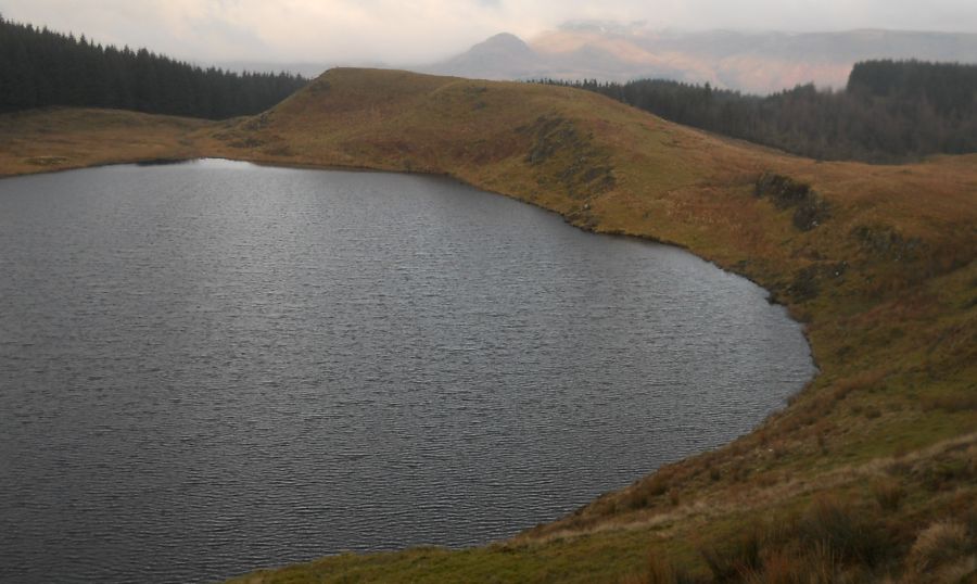 Black Loch from Dunellan in the Kilpatrick Hills