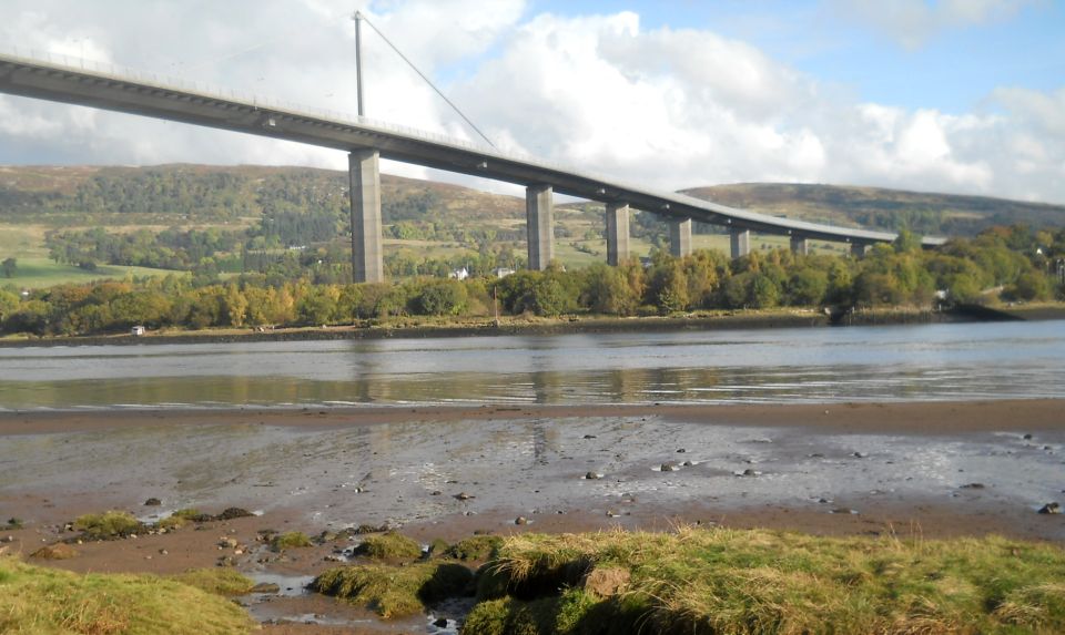 Erskine Bridge from the Southern Bank of the River Clyde