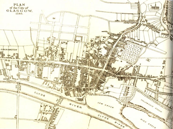 Map of Old Glasgow