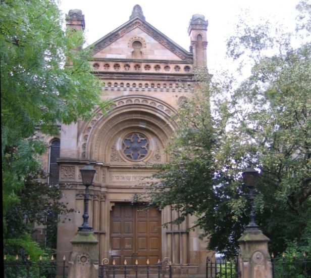 Synagogue in Garnethill in the city centre of Glasgow