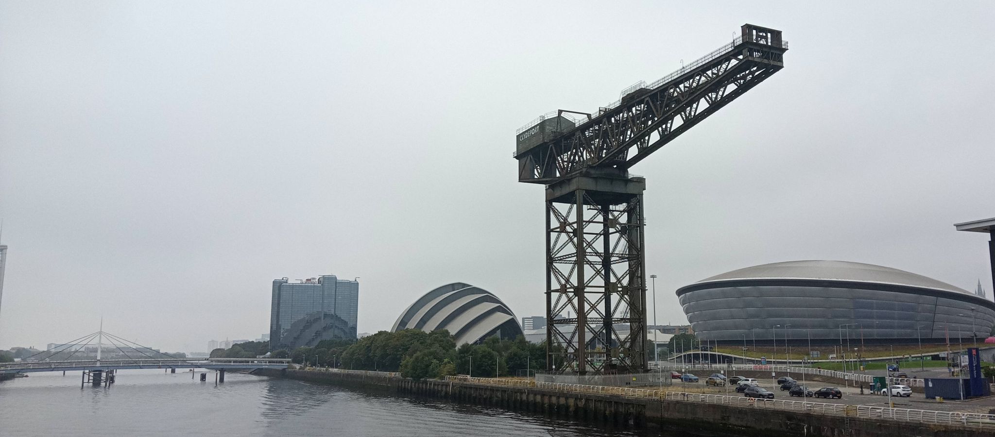 Titan shipbuilding crane on River Clyde at Finnieston