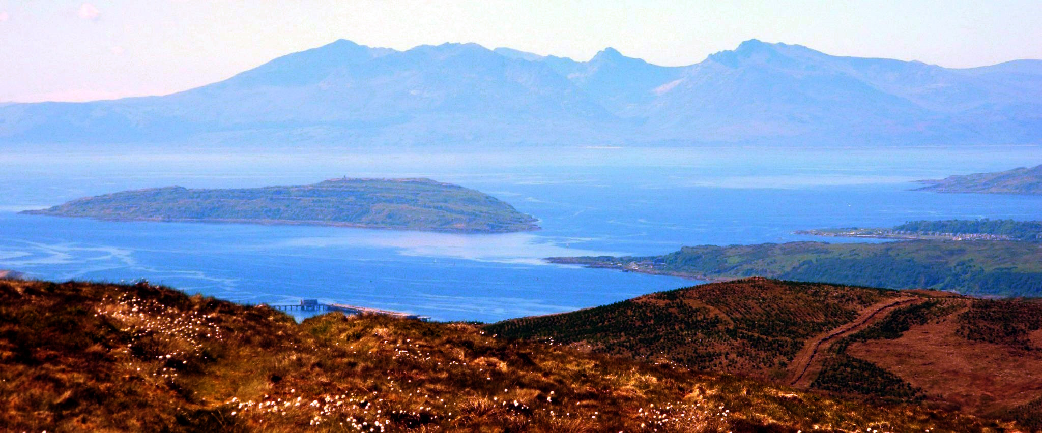 Hills of Arran from Knockside Hills