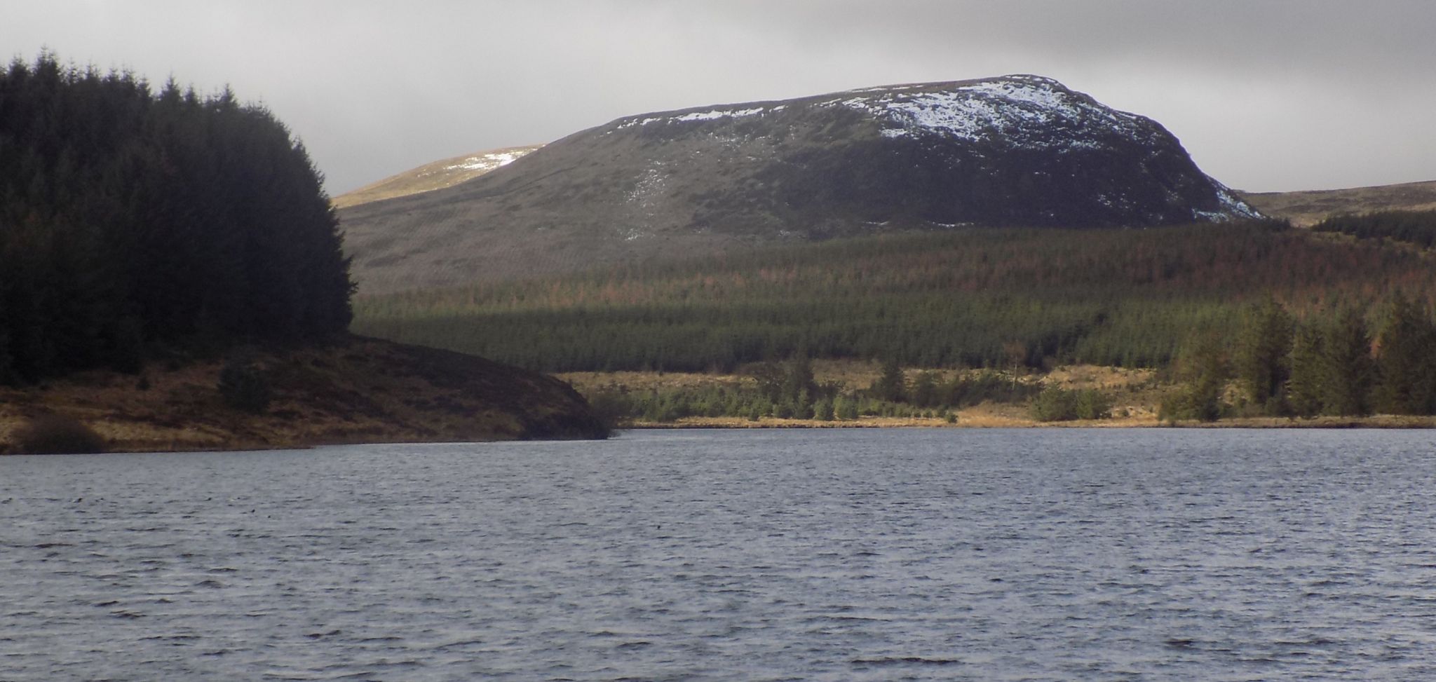 Thief's Hill in the Kilpatrick Hills across Kilmannan Reservoir
