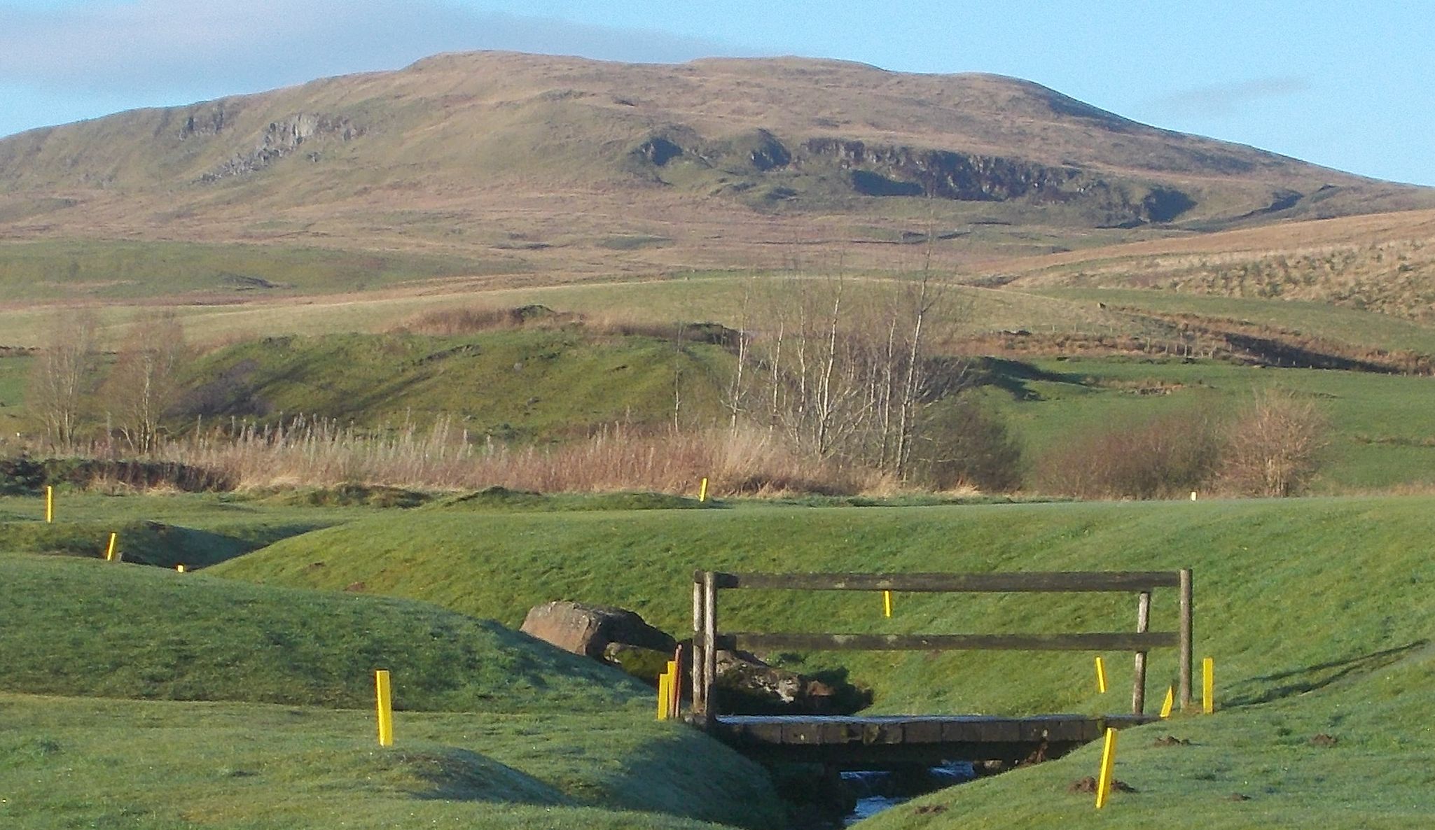 Laird's Hill from Kilsyth Golf Course above Colzium Lennox Estate